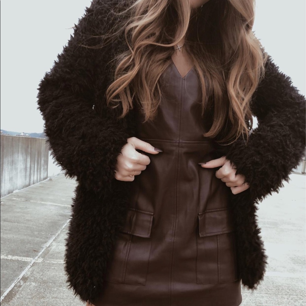 Faux fur jacket